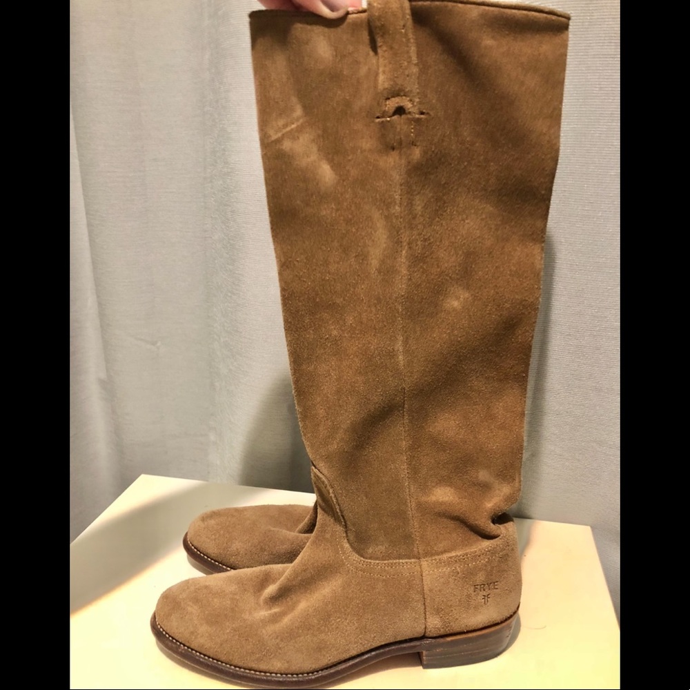 Frye Bari suede knee high boots